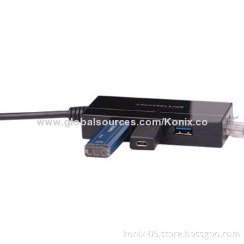Universal Super Speed 3-ports USB 3.0 Hub Compatible with TCP/IPNew